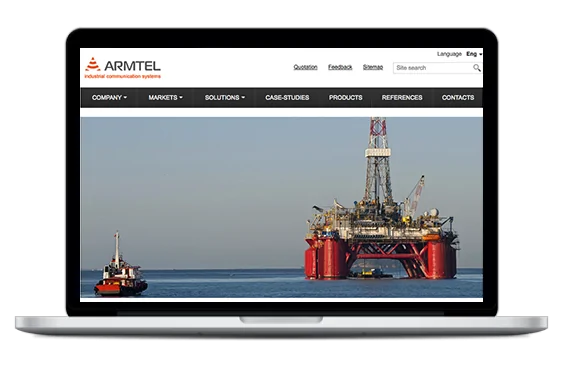 Продвижение сайта разработчика интеллектуальных систем промышленной связи «Армтел»